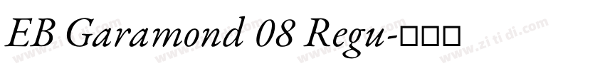 EB Garamond 08 Regu字体转换